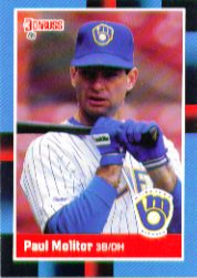 1988 Donruss Baseball Cards    249     Paul Molitor